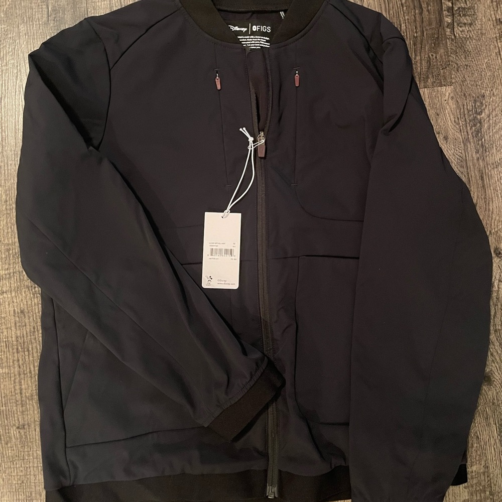 Brand New Black Disney Scrub Jacket